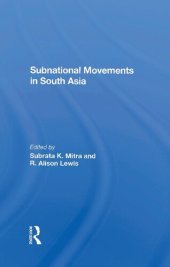 book Subnational Movements In South Asia