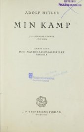 book Min kamp 2 : Den nasjonalsosialistiske rørsle