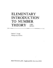 book Elementary Introduction to Number Theory