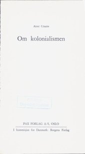 book Om kolonialismen