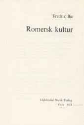 book Romersk kultur