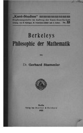 book Berkeleys Philosophie der Mathematik