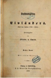 book Denkwürdigkeiten eines Livländers (Aus den Jahren 1790-1815)