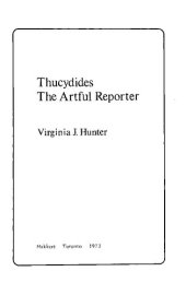 book Thucydides: The Artful Reporter