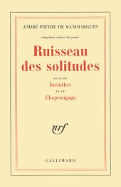 book Ruisseau des solitudes - Jacinthes - Chapeaugaga