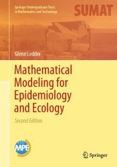 book Mathematical Modeling for Epidemiology and Ecology