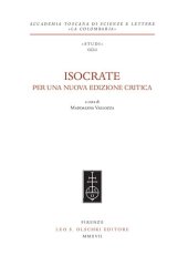 book Isocrate. Per una nuova edizione critica