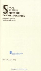 book Nietzsche og kristendommen