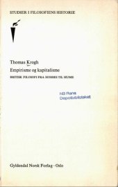 book Empirisme og kapitalisme : britisk filosofi fra Hobbes til Hume