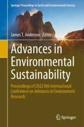 book Advances in Environmental Sustainability: Proceedings of 2022 8th International Conference on Advances in Environment Research