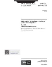 book ISO/IEC 14496-10:2022 - Information technology - Coding of audio-visual objects - Part 10: Advanced video coding