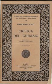 book Critica del Giudizio