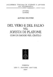 book Del vero e del falso nel Sofista di Platone