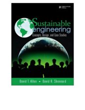 book Sustainable Engineering: Concepts, Design, and Case Studies