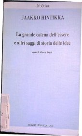 book La grande catena dell'essere e altri saggi storia delle idee