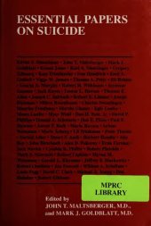 book Essential Papers on Suicide