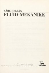 book Fluid-mekanikk