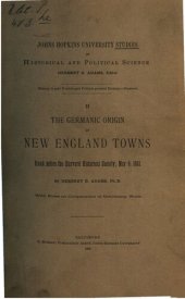 book The Germanic Origin of New England Towns