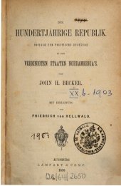 book Die hundertjährige Republik. Soziale und politische Zustände in den Vereinigten Staaten von Nordamerikas