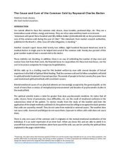 book The Cause and Cure of the Common Cold by Raymond Charles Barker