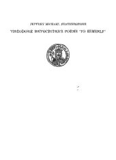 book Theodore Metochites's Poems 'To Himself': Introduction, Text and Translation