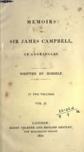 book Memoirs of Sir James Campbell, of Ardkinglas