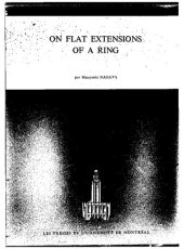 book On flat extensions of a ring (containing On ruled surfaces)