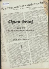 book Open brief aan een clandestienen christen