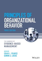 book Principles of Organizational Behavior: The Handbook of Evidence-Based Management