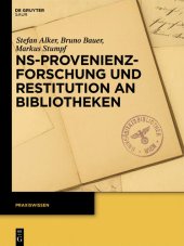 book NS-Provenienzforschung und Restitution an Bibliotheken