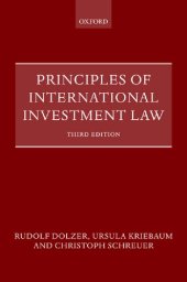 book Principles of International Investment Law