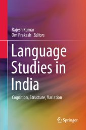 book Language Studies in India: Cognition, Structure, Variation