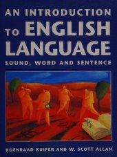 book An Introduction to English Language. Sound, Word and Sentence