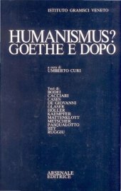 book Humanismus? Goethe e dopo