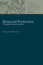 book Being and Predication - Thomistic Interpretations