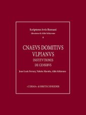 book Cnaeus Domitius Ulpianus: Institutiones. De censibus