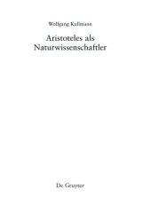 book Aristoteles als Naturwissenschaftler