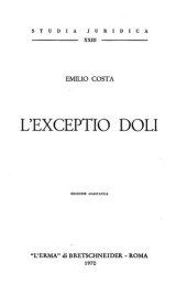 book L'exceptio doli