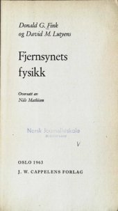 book Fjernsynets fysikk