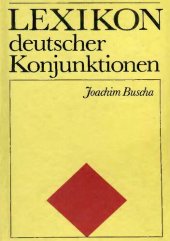 book Lexikon deutscher Konjunktionen