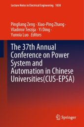 book The 37th Annual Conference on Power System and Automation in Chinese Universities (CUS-EPSA)