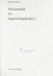 book Matematikk for ingeniørhøgskolen 2