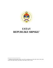 book Ustav Republike Srpske