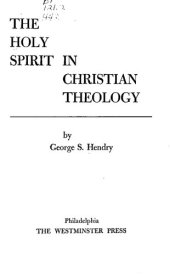 book The Holy Spirit in Christian theology