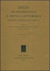 book Studi di onomastica e critica letteraria offerti a Davide De Camilli