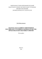 book Система наказаний в современном российском уголовном законодательстве: проблемы и перспективы развития
