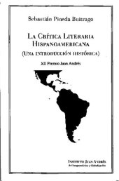 book La crítica literaria hispanoamericana. Una introducción histórica. Siglos XVI y XIX