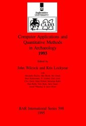 book Computer Applications and Quantitative Methods in Archaeology 1993