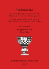 book Rhadamanthys: Studi di archeologia minoica in onore di Filippo Carinci per il suo 70° compleanno/Studies in Minoan archaeology in honour of Filippo Carinci on the occasion of his 70th birthday