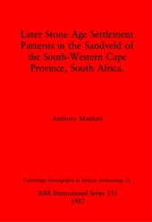 book Later Stone Age Settlement Patterns in the Sandveld of the South-Western Cape Province, South Africa